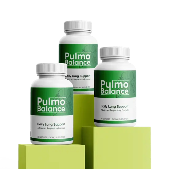 Pulmo Balance capsule bottle for daily lung support